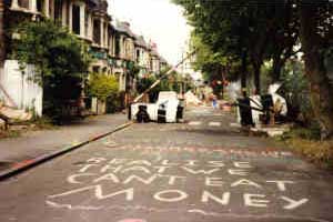 Street graffiti at Claremont Road